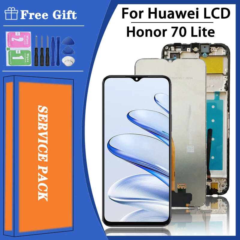 Test Honor70 Lite Screen  For Huawei Honor 70 Lite 70Lite RBN-NX1 LCD Display Touch Screen Digitizer Assembly Replacement