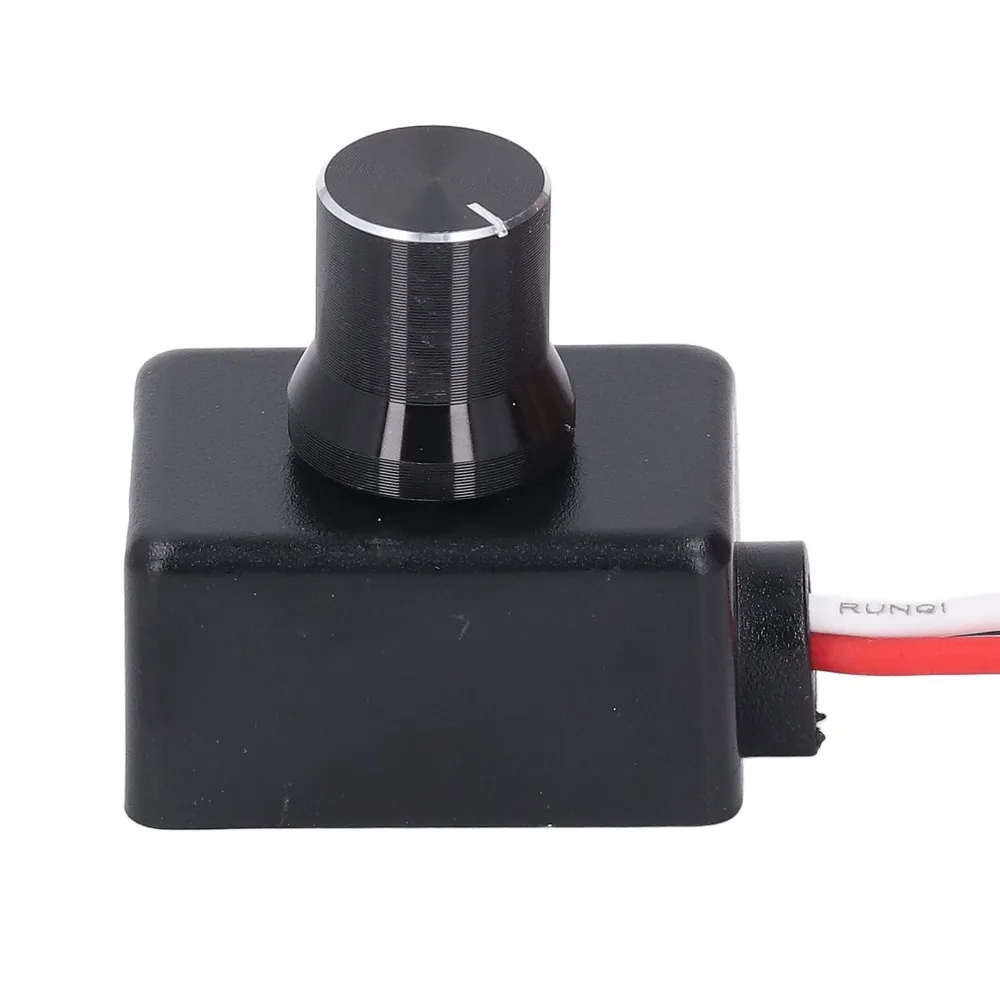 Easy ABS, Aluminum Alloy 12V Dimmer Switch 5A PWM RV Light Dimmer 12V Low Voltage Dimmer Switch Boat