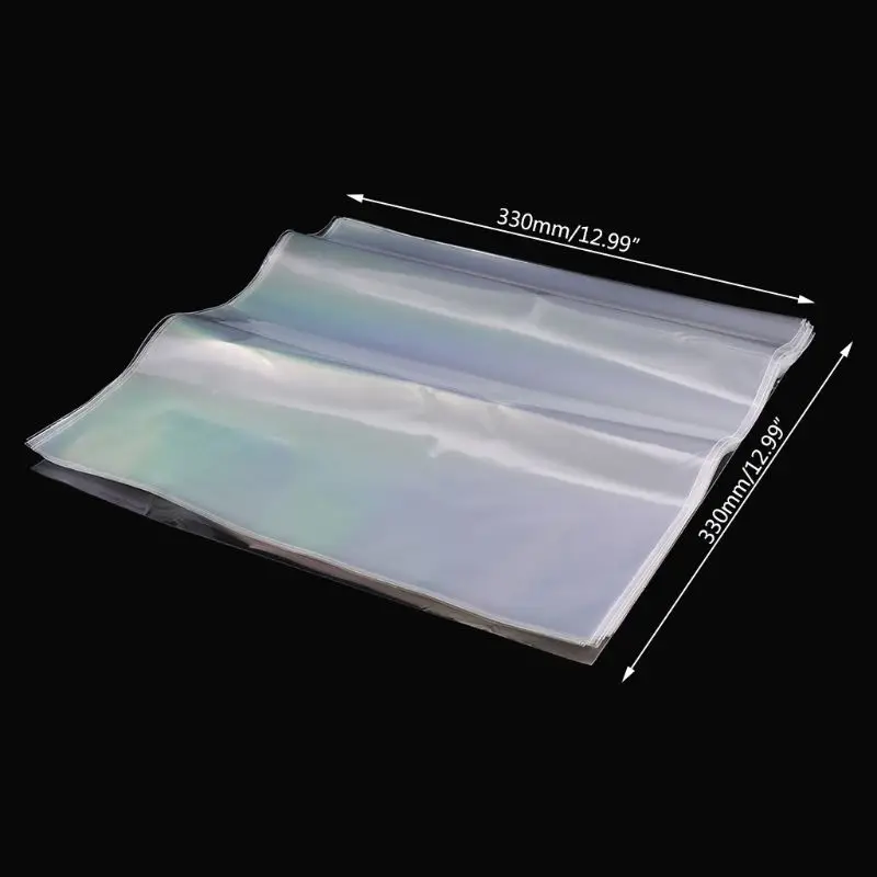 50Pcs Clear Vinyl Record Protecter for LP Record Bags Anti-static Record Sleeves for LP Inner Sleeves Record Accesso