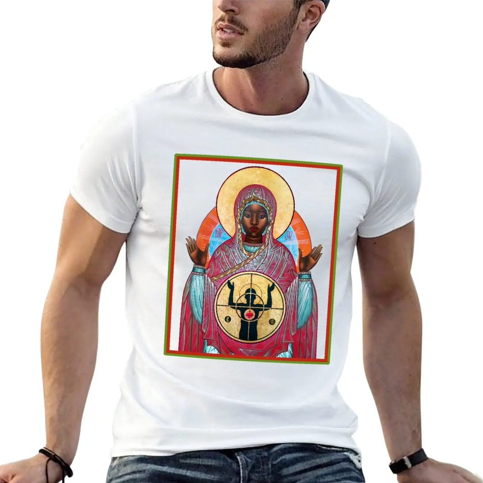 Our Lady Of Ferguson Tee T-Shirt Luxury man rapper graphic tees mens graphic t-shirts