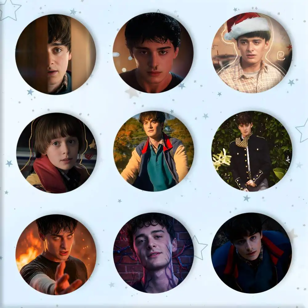 Actor N-Noah S-Schnapp Will Badge Round Art Brooch Clothes Backpack Accessories Lapelnd Laserh