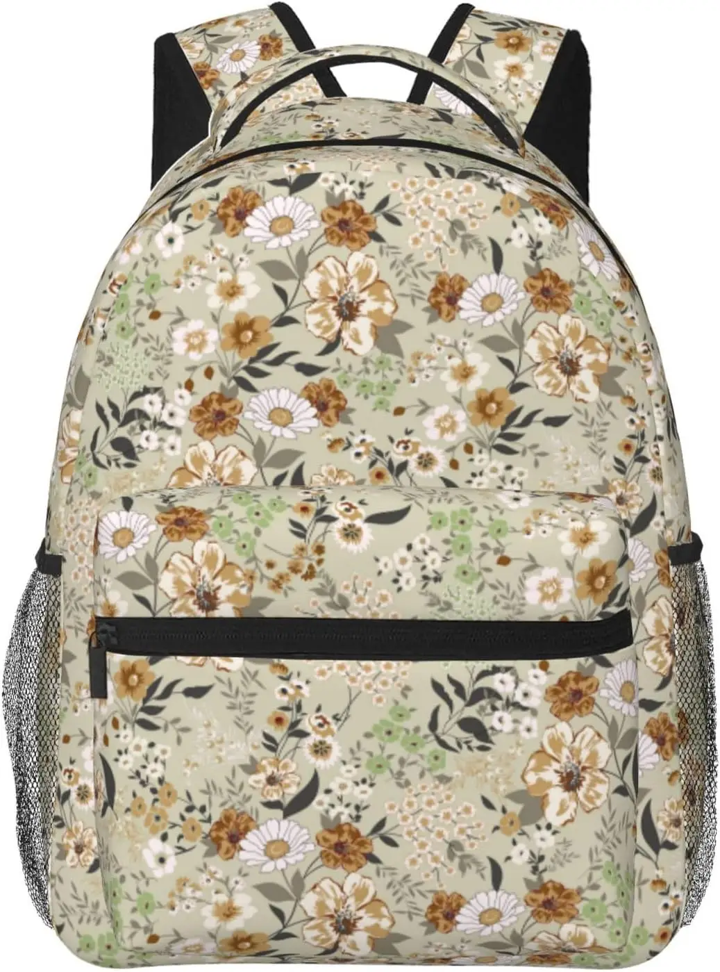 Cute Small Flower Lightweight Laptop Backpack for Women Men College Bookbag Casual Daypack Travel Bag