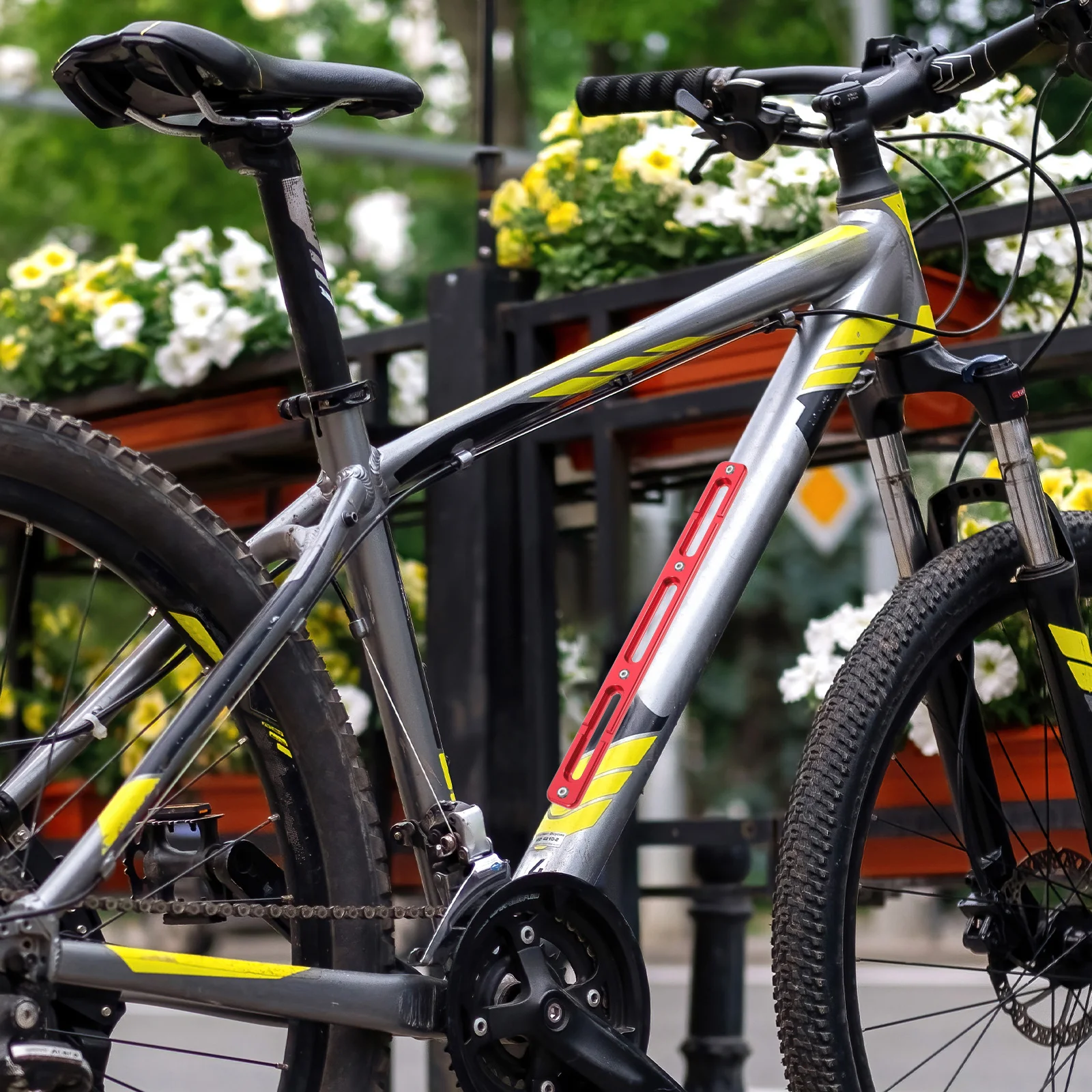 

Bike Bottle Cage Adapter Extender Adjustable Height Aluminum Alloy Material Durable Lightweight Simple Installation