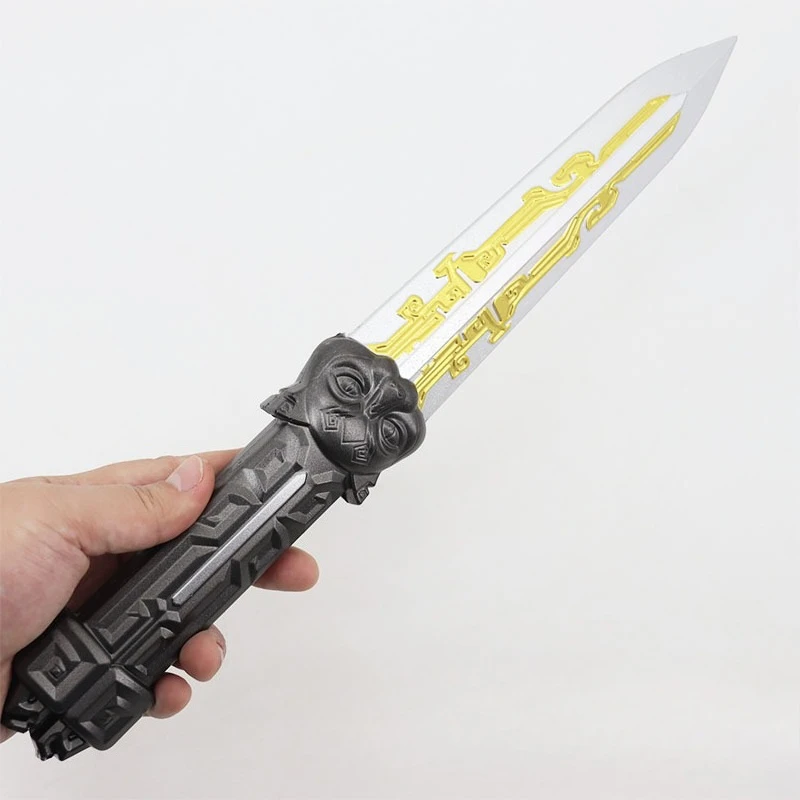 38.5m/15.16in Delta Action PU Data Flying Knife The Blade of Mercy Model Props Cosplay Game Peripherals Ornaments Boyfriend Gift