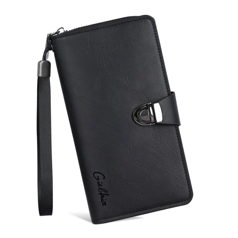 

Мужской роскошный кошелек с несколькими отделениями, держатель для удостоверений личности, ручная сумка большой емкости, кошелек для монет Billetera Hombre Portemonnee Heren