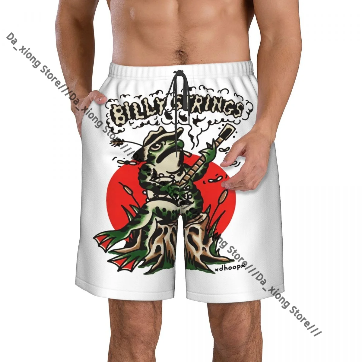 

Men's Beach Short Swim Shorts Billy Strings Surfing Sport Board Shorts Swimwear