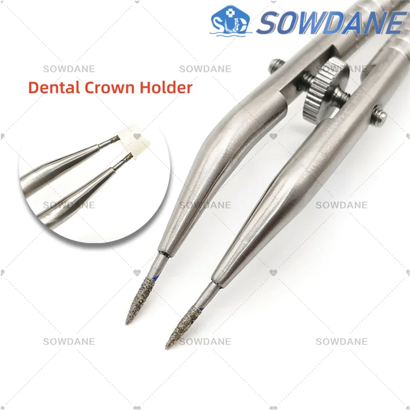 

Dental Diamond Pin Plier for Gripping Crown Dental Jacket Grip Forcep Crown Spreader Remover Plier Crown Telescope Tweezer Jaw