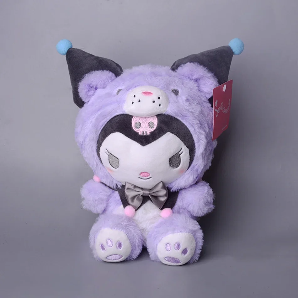 2025.23CM Poduszka Pluszowa Kawali Tygrys Kuromi Hello Kitty My Melody Cinnamoroll Anime Zabawka dla Dzieci Kolekcja z Kreskówek na Prezent