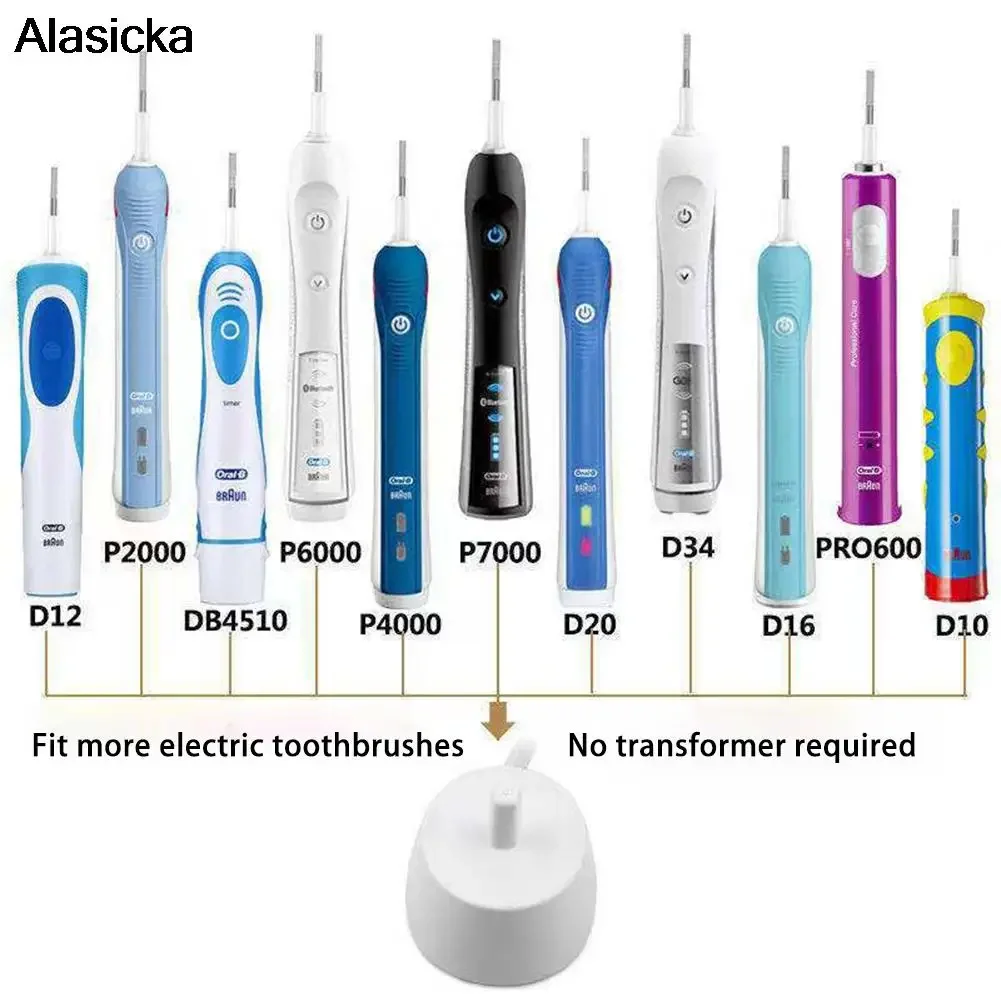 Electric Toothbrush Stand Charger EU Plug Replacement for Braun Oral B Series D12 D20 for Home Bathroom Tools