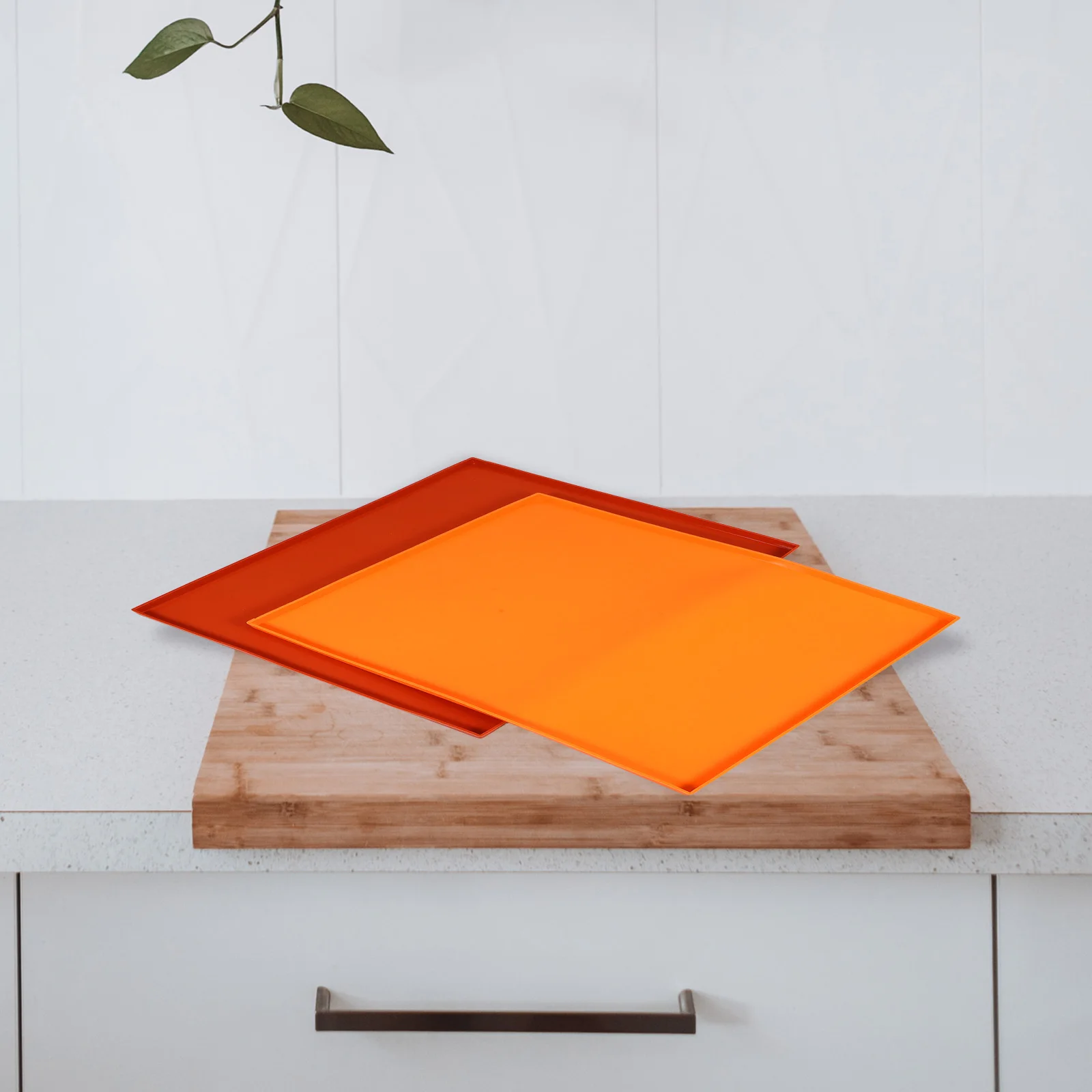 

2pcs Silicone Baking Heat Resistant Non-Stick Reusable For Oven Cake Cookies Pastry Table Protection Dehydrator Mats Reusable