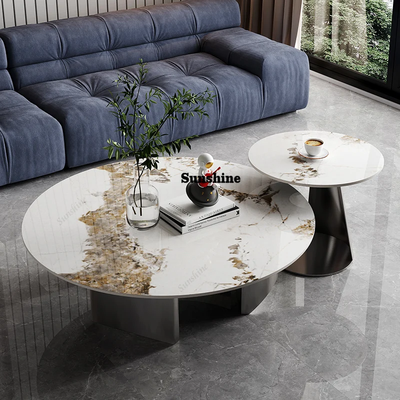 Standing Unique Side Table Decoration Service Dinner Writing Center Aesthetic Coffee Table Clear Kaffee Tische Home Furniture