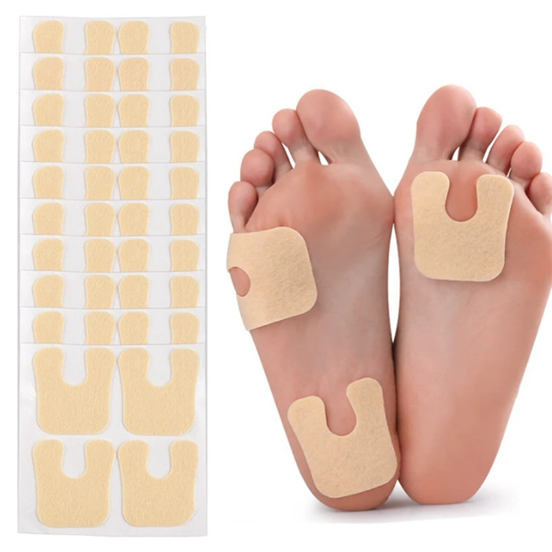 120Pcs Metatarsal Pads, U Shaped Felt Foot Pain Relief Cushions, Keeps Calluses From Rubbing