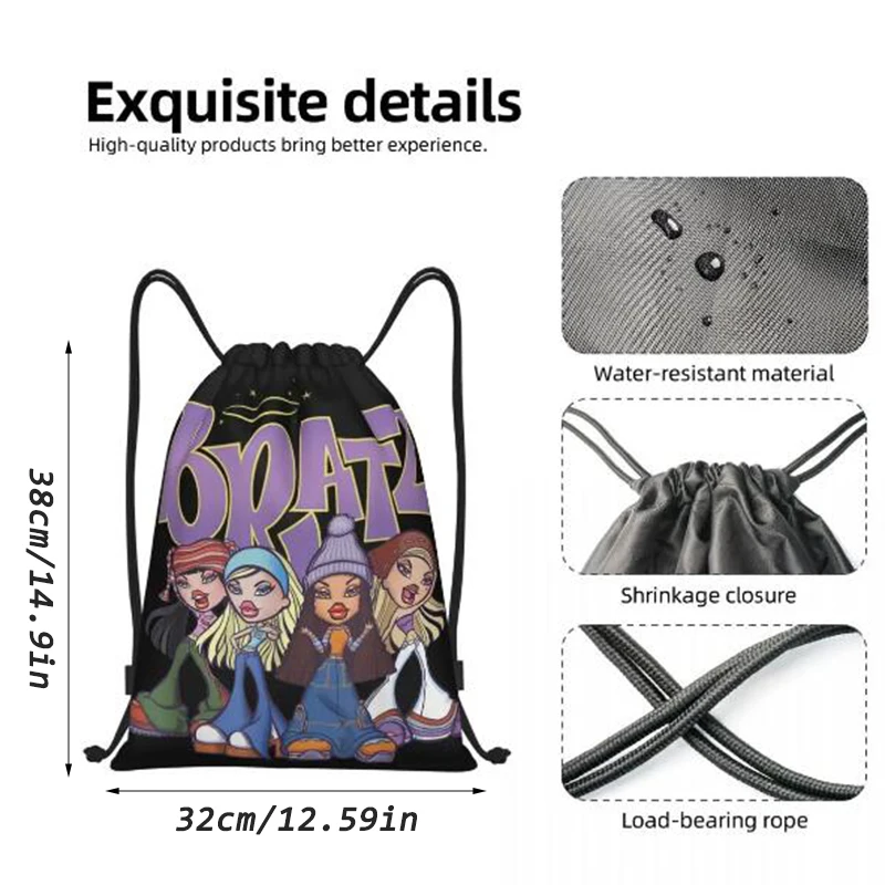 Cute Wicked draw rope bag Bad Witch Shopping Yoga Backpack Magic men Women cartoon sports fitness backpack