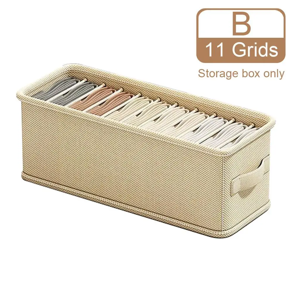 7/11Grids Underwear And Socks Storage Box Cabinet Storage Organizer Box Storage Clothes Organizer For Underwear Sock Shirt O8Z0