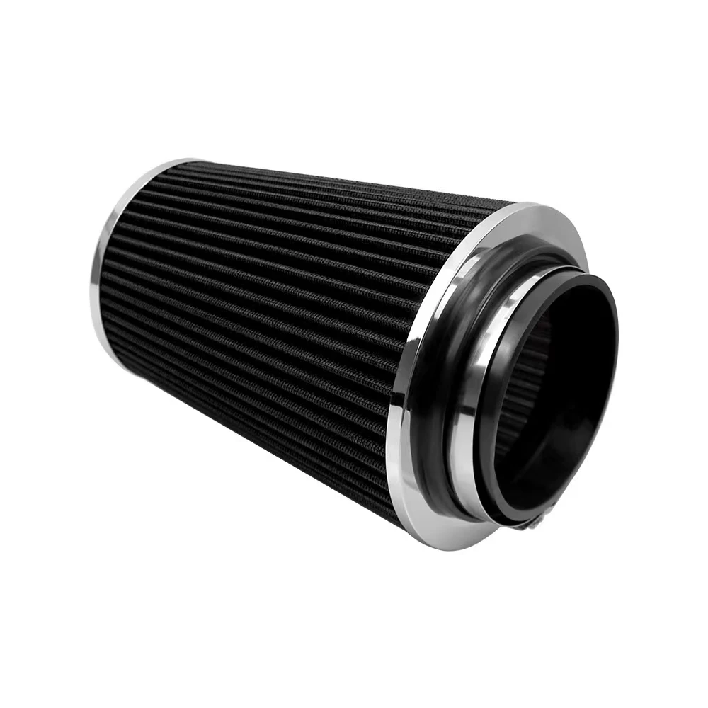 Car Air Filter High Flow Intake FilterIntake Filter Sport Power Mesh Cone Cold Air Induction Kit Universal Car Parts 76MM