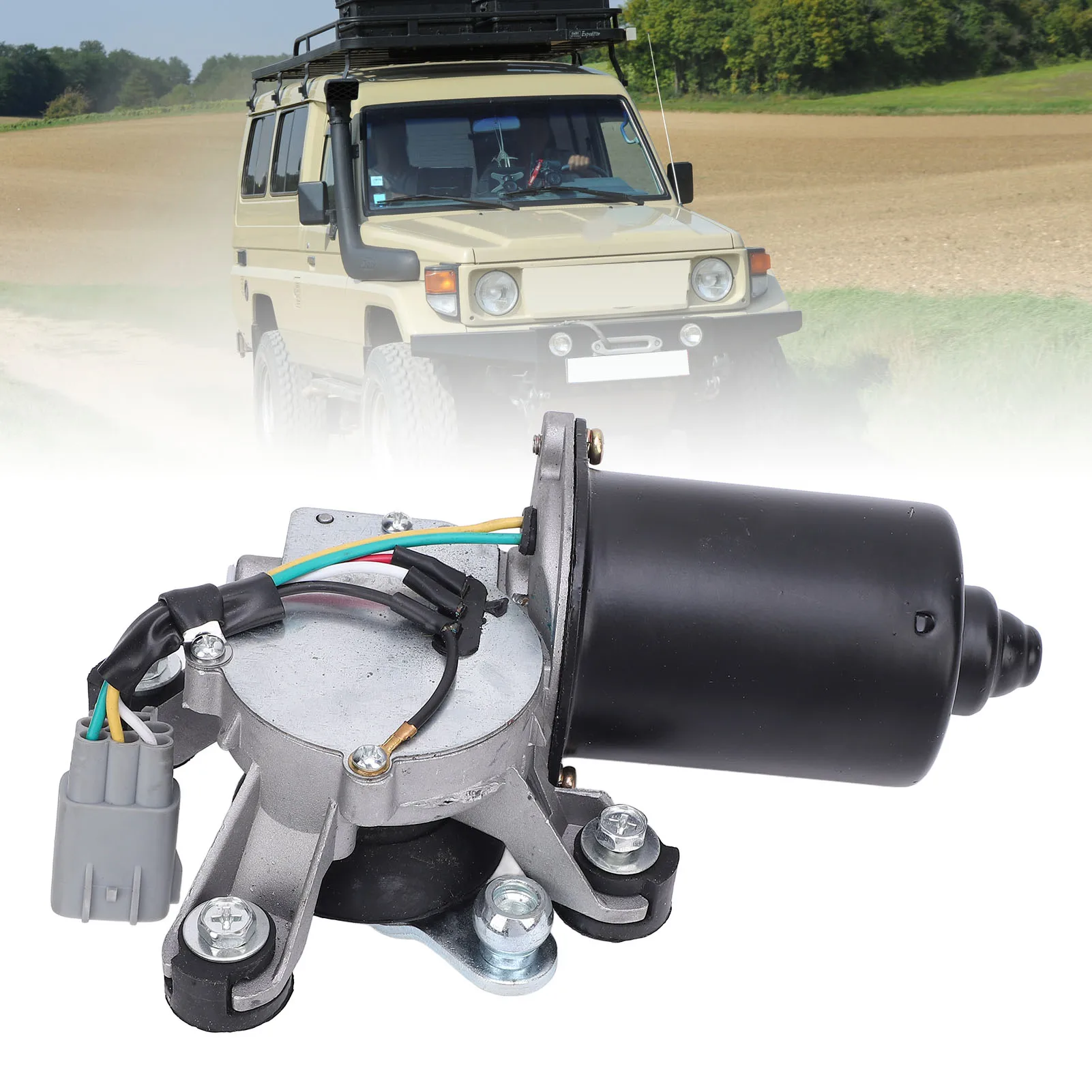 

Windshield Wiper Motor 85110-60202 Metal Windscreen Wiper Motor for GRJ71 GRJ76 GRJ78 GRJ79 HZJ71 HZJ76