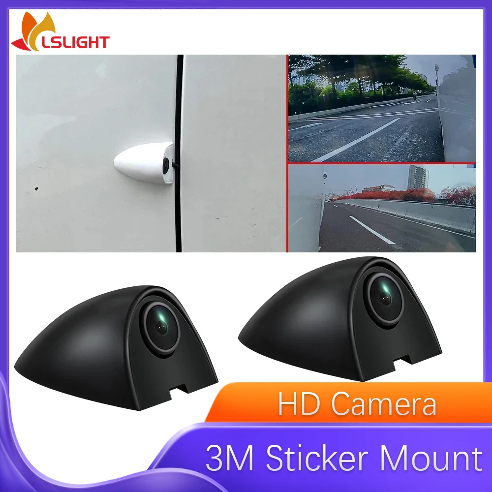 3M Sticker Side View Camera HD Night Vision Blind Spot Parking Aid Installation Left Right View Camera Car Accessories