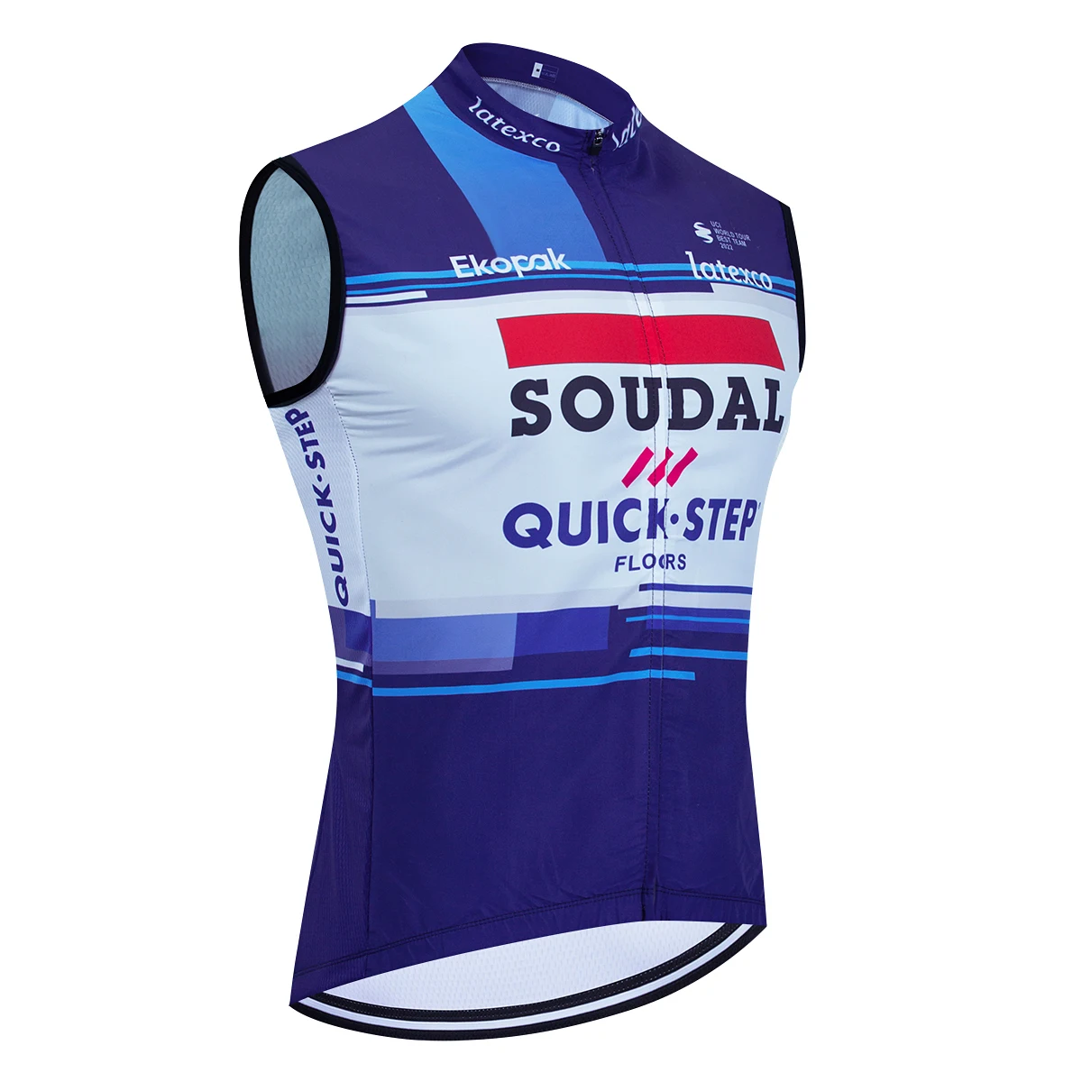 2024 Quickstep Cycling Team Jersey RC Team Pro Bike Vest Windbreaker Men Summer Ropa Ciclismo Sleeveless Bicycle Tshirt