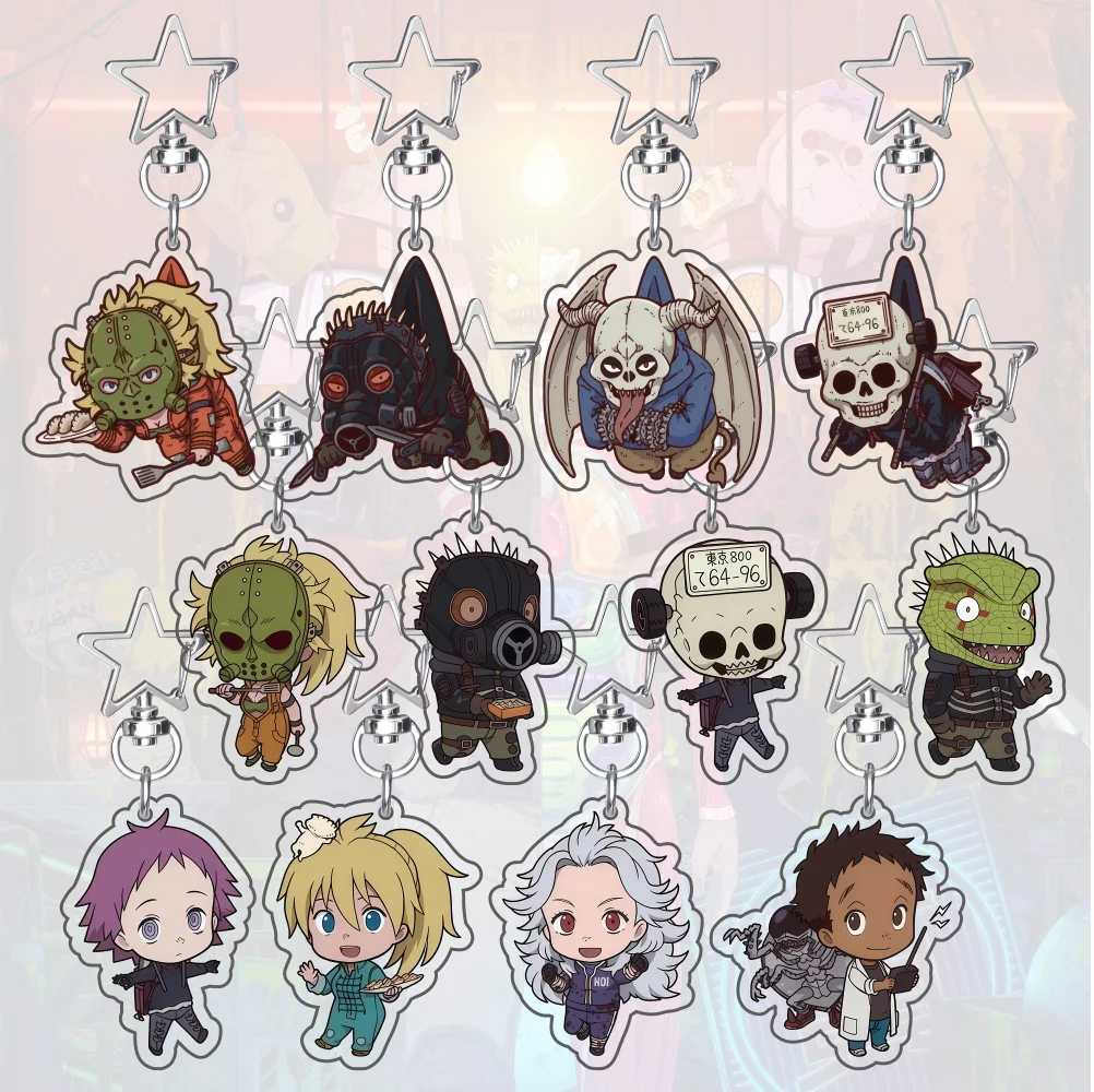 Figuras de acción de acrílico de anime Dorohedoro Manga Kaiman Nikaido Dokuga Shin Noi Ebisu Caiman, accesorios de llavero, regalo