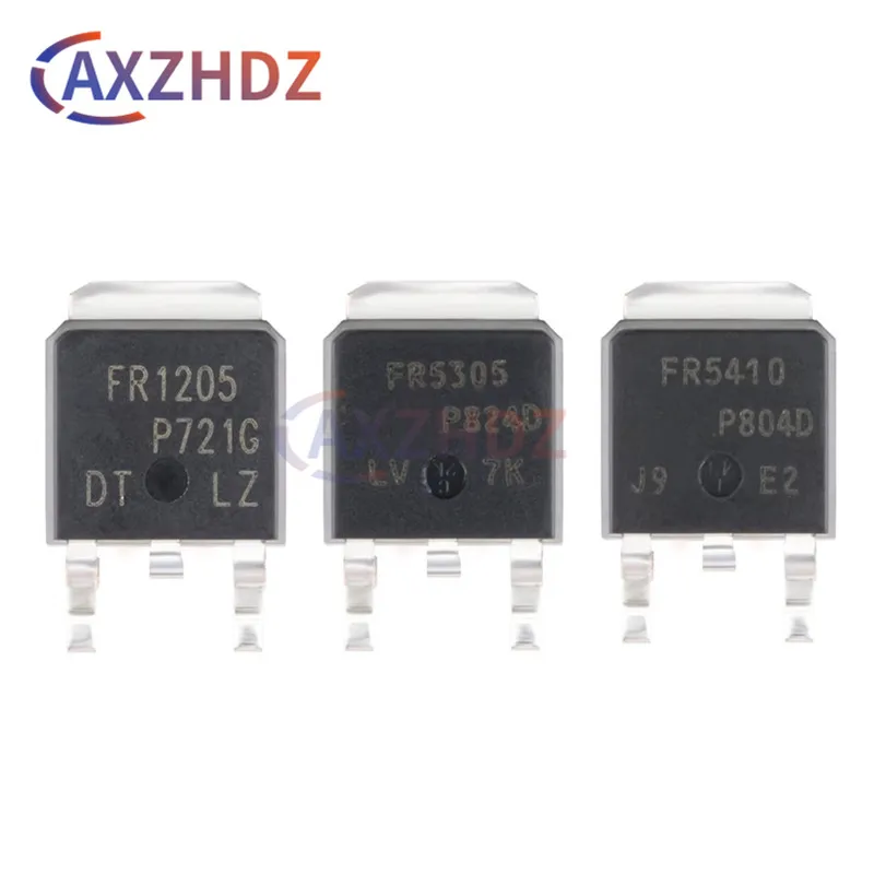 10PCS TO-252 IRFR5305TRPBF IRFR1205 55V 31A IRFR5410TRPBF 100V 13A 110W IRFR5305 DPAK SMD P-Channel Power MOSFET Transistor