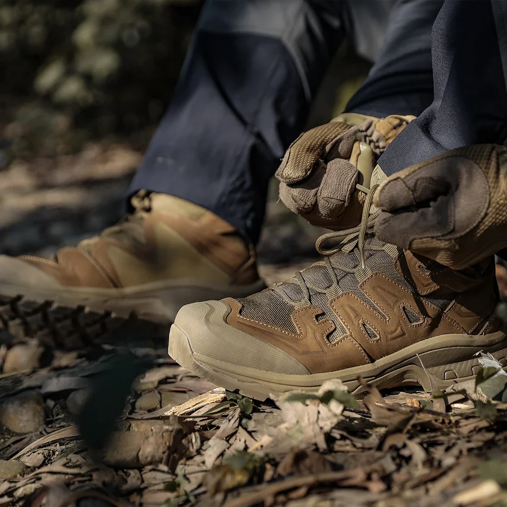 Emersongear Blue Label „Walker“ Taktische Stiefel Combat Airsoft Jagdschuhe Camping Outdoor Wandern Sporttraining Wildleder EU-Größe – Detail 12