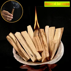 Palo Santo-varillas de incienso Natural para aromaterapia, tiras de madera para difusor de manchas, sin olor