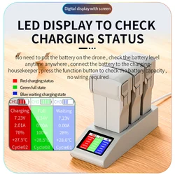 Battery Charging Hub Charging 3 Intelligent Flight Battery Accessories Compatible For DJI Mini 3/3 Pro/Mini 4 Pro Drones