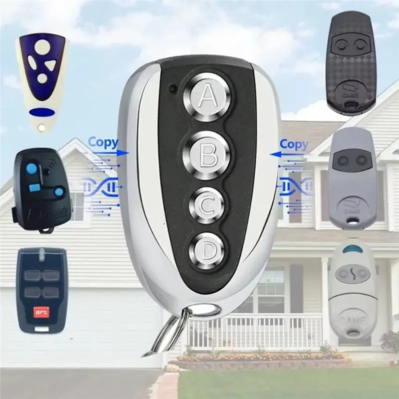 【MUST-HAVE】For Garage Door Opener Remote Control 3Pcs 433.92Mhz Universal For Garage Doors And Gates 4-Button Keychain Duplicato