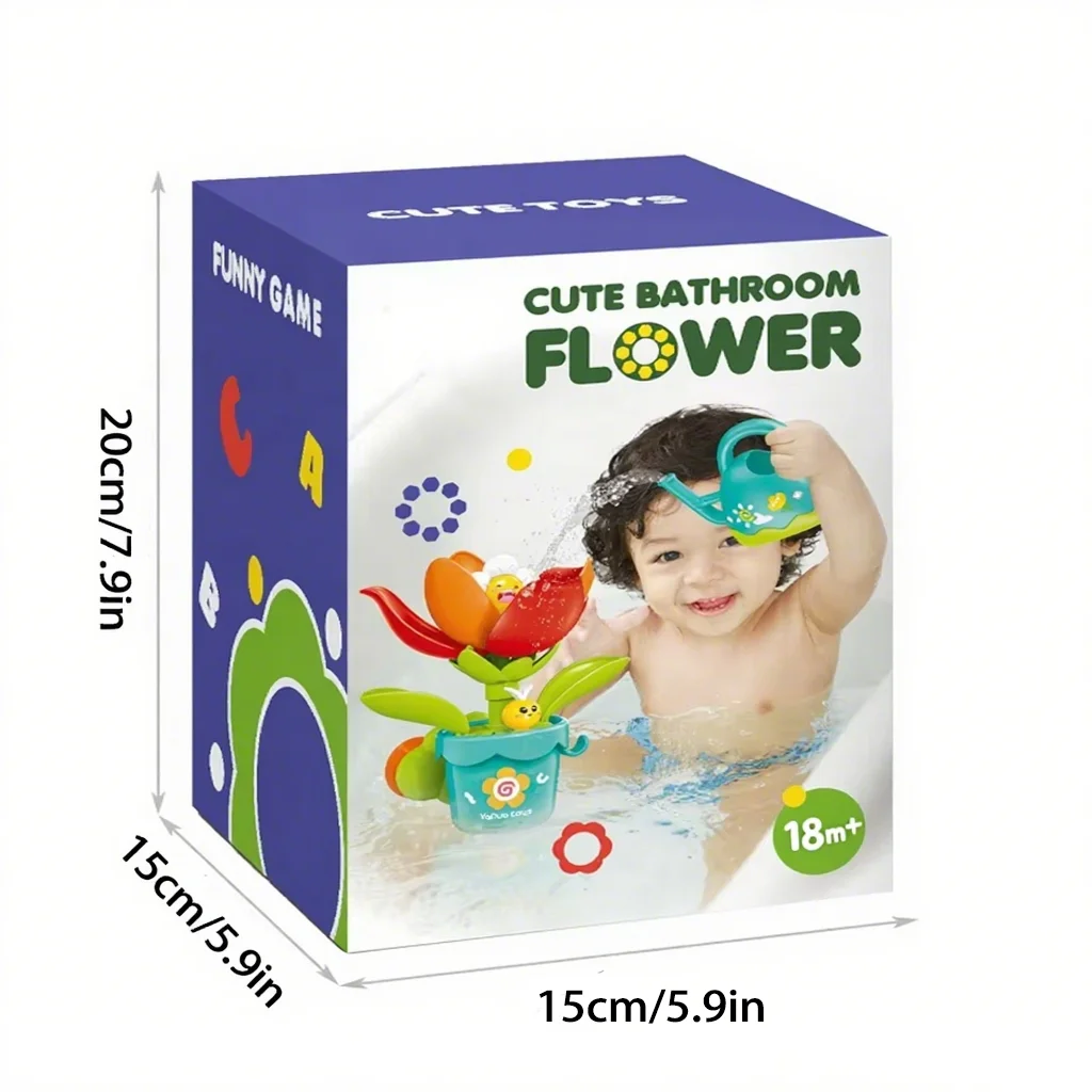 Divertidos juguetes de baño para niños: diseño de riego, floración y caída ascendente