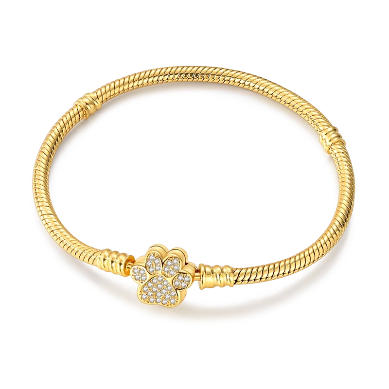 100% 925 Sterling Silber Bestseller Goldene Serie Armband Original Armbänder Passend für Charms Anhänger Perlen DIY Schmuck Geschenk