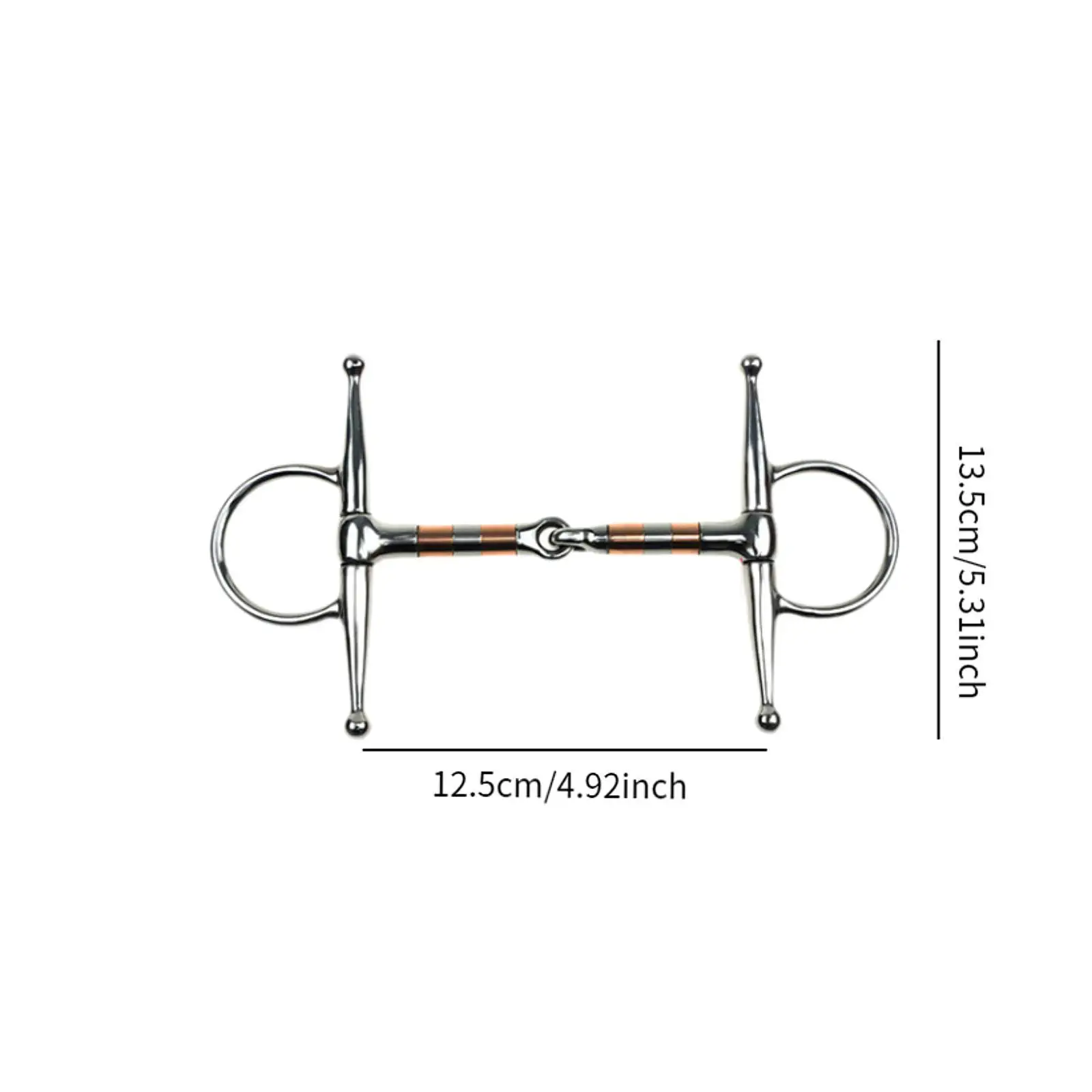 Horse Bit Sturdy Horse Mouth Snaffle for Horse Bridle Training Equipment