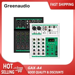 GAX-A4 Professional 4 Channel Sound Audio Console Mixer USB Effector Stage Controller Dj Audio Mixer For Home Studio