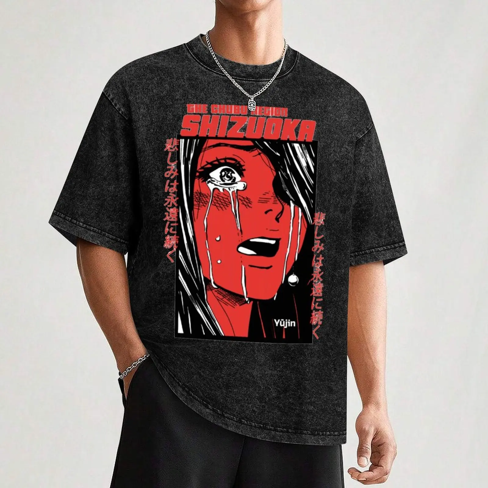 Shizuoka تي شيرت تي شيرت للرجل جرافيك خمر الأساسية تي شيرت رجالي جرافيك تي شيرت قمصان للرجل حزمة القطن تي شيرت