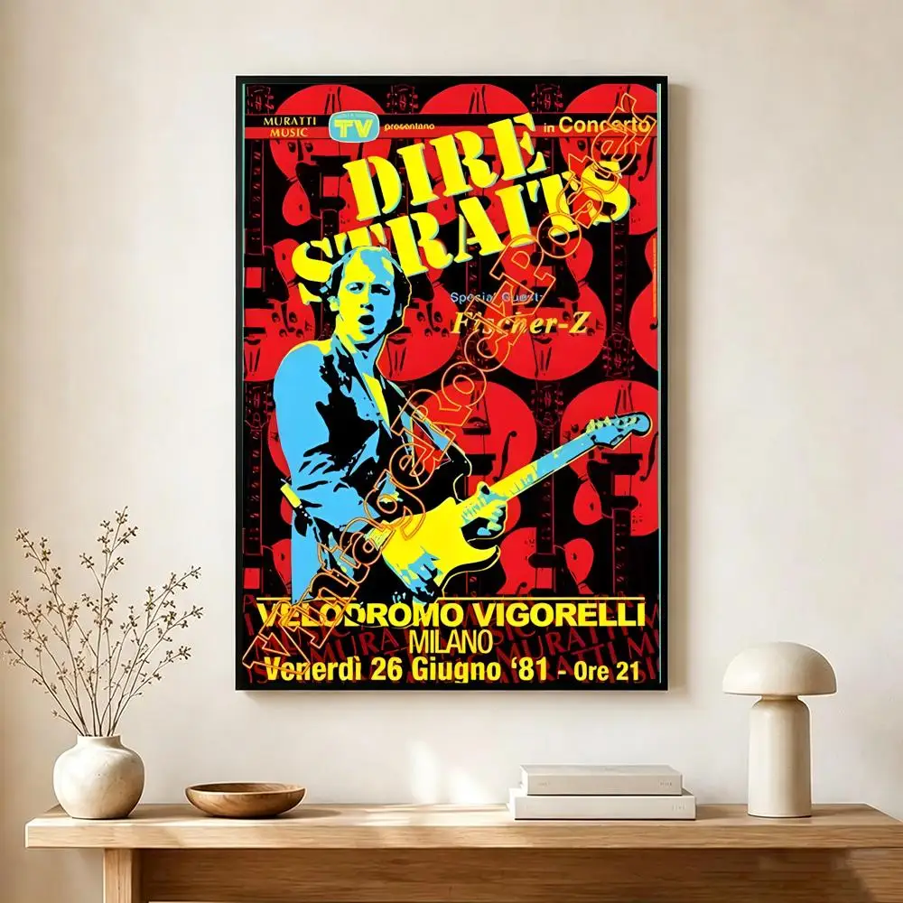 Rock Band D-Dire Straits Poster Wall Art Print Decorative Mural Home Decor Gift Unframed