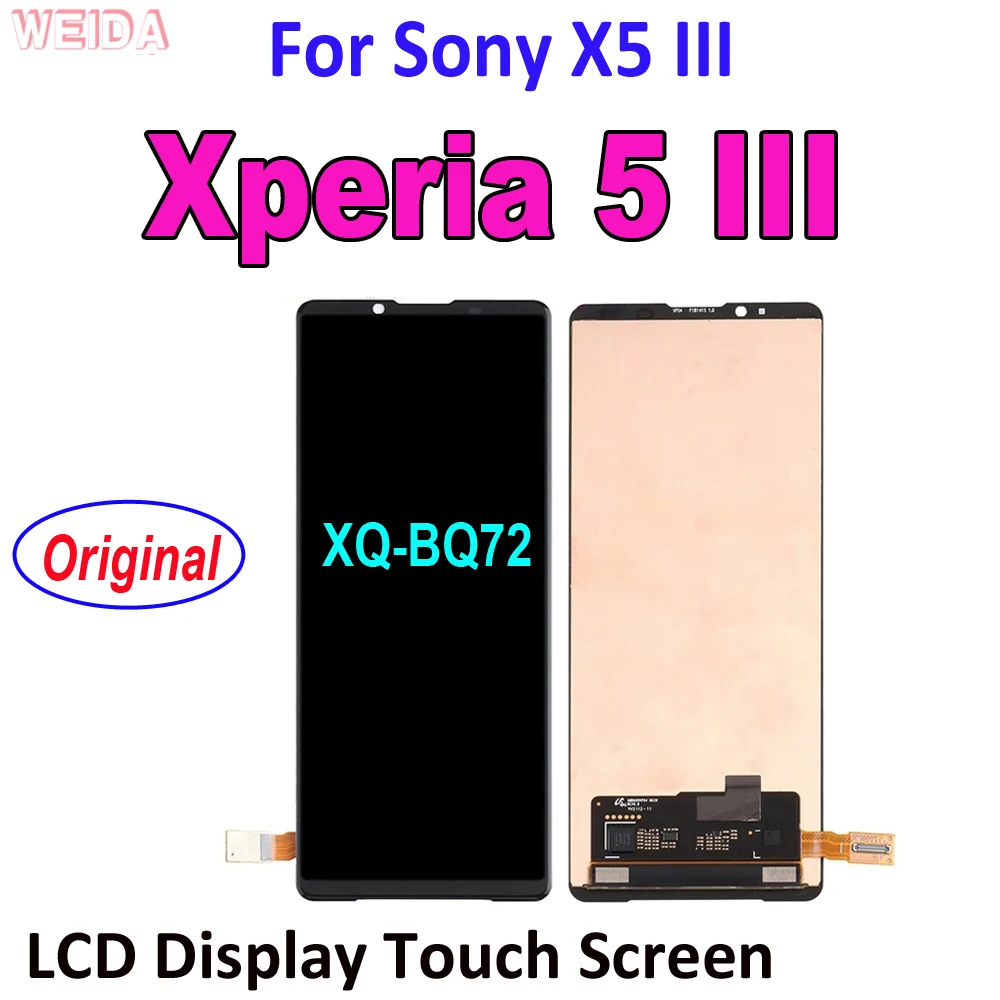 

6.1" Original LCD For Sony Xperia 5 III XQ-BQ72 LCD Display Touch Screen Digitizer Assembly For Sony X5 III LCD Replacement Part