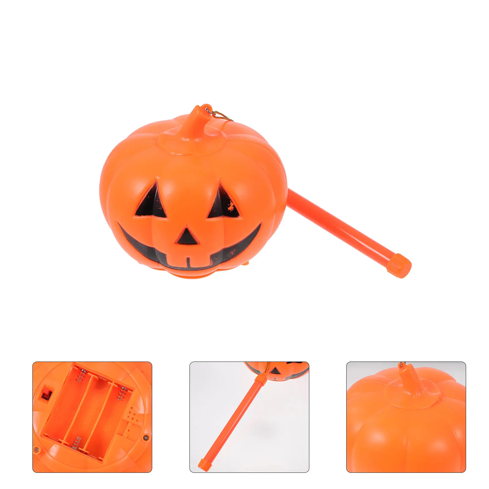 

1pc Creative Halloween Pumpkin Lamp Orange Decorative Light For Party Home Office Coffee Shop Durable Luminous Jack-O'-Lantern
