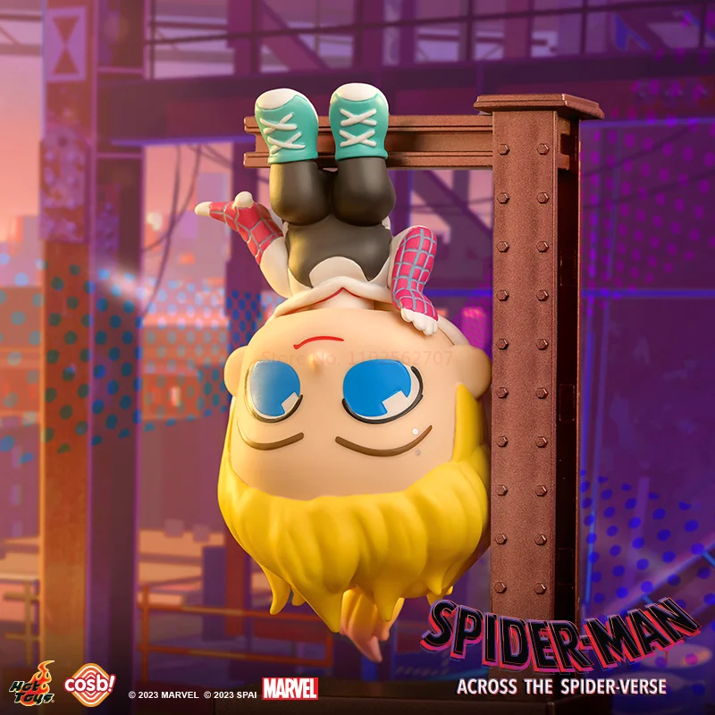 Spiderman Across The Spider-verse Blind Box Toys Kawaii Gwen Miles Mystery Box Anime Figure Model Doll Collectible Ornament Toys