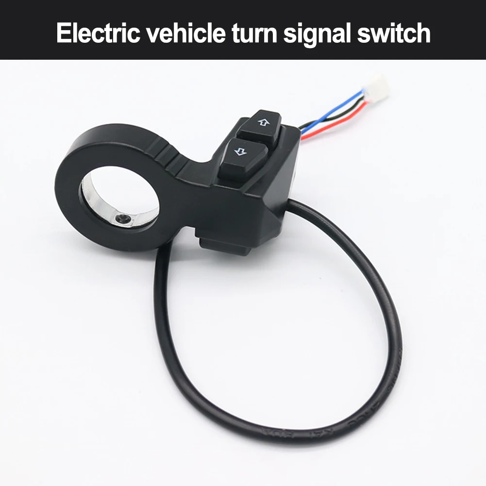 

Ebike Switch Bicycle Turn Signal Switch ABS Material Black Color Brand New Cable Length 1.5m Handlebar Diameter 22.5mm