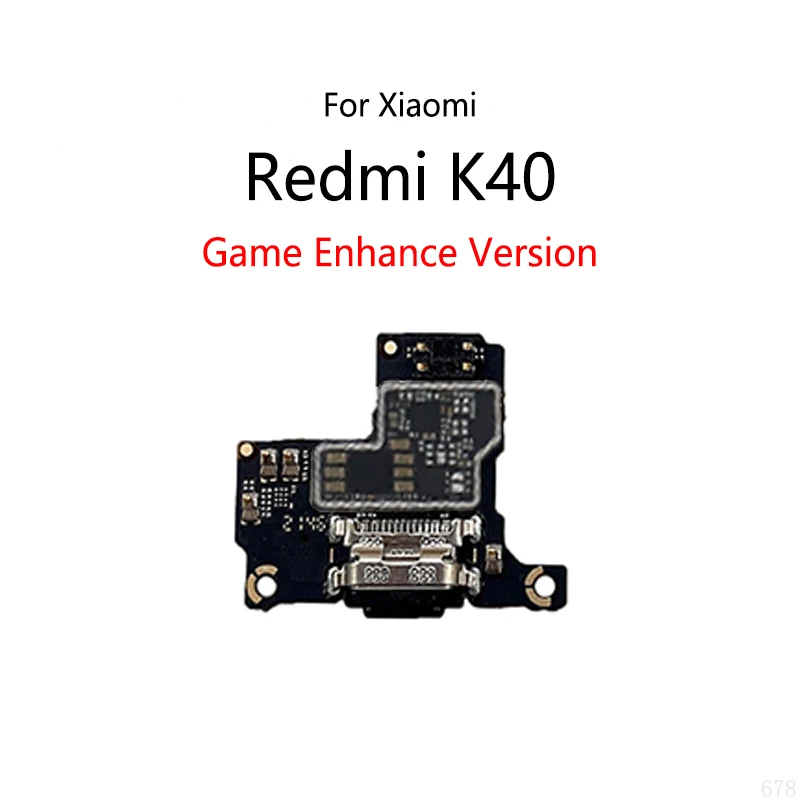 USB Charging Dock Port Socket Jack Connector Charge Board Flex Cable For Xiaomi Redmi K40 Pro / K40 Game 5G K40S / Mi POCO F3 F4