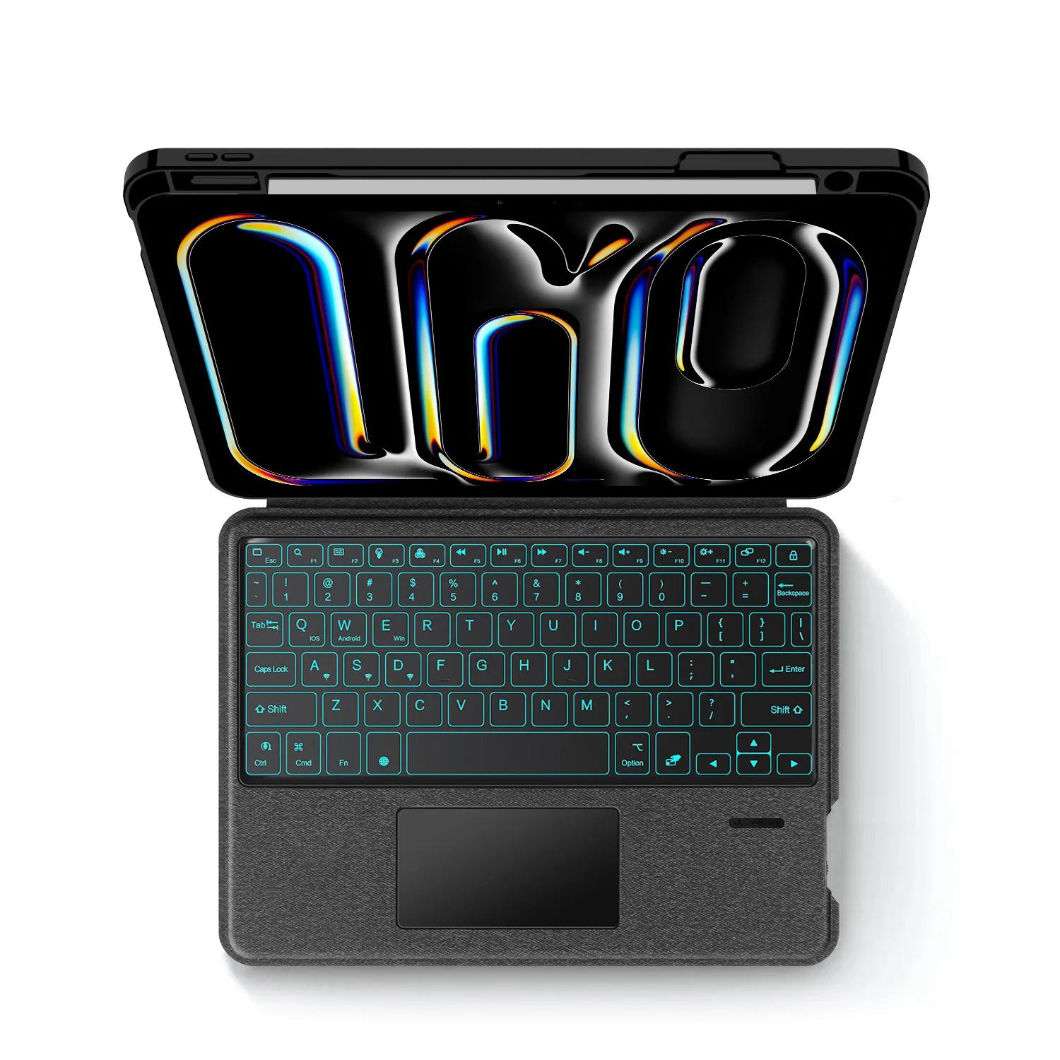 Imagem -04 - Teclado Luminoso para Ipad Pro 11 13 Polegadas m4 Magia com Tampa Destacável para Ipad Pro 11 2024