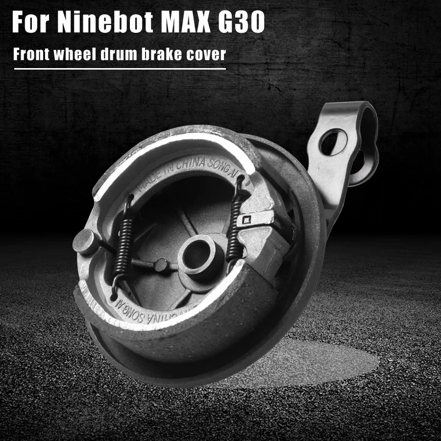 Para Segway Ninebot Max G30 Scooter Eléctrico accesorios de freno de tambor Kickscooter rueda delantera freno de tambor pastillas de freno de aleación de aluminio