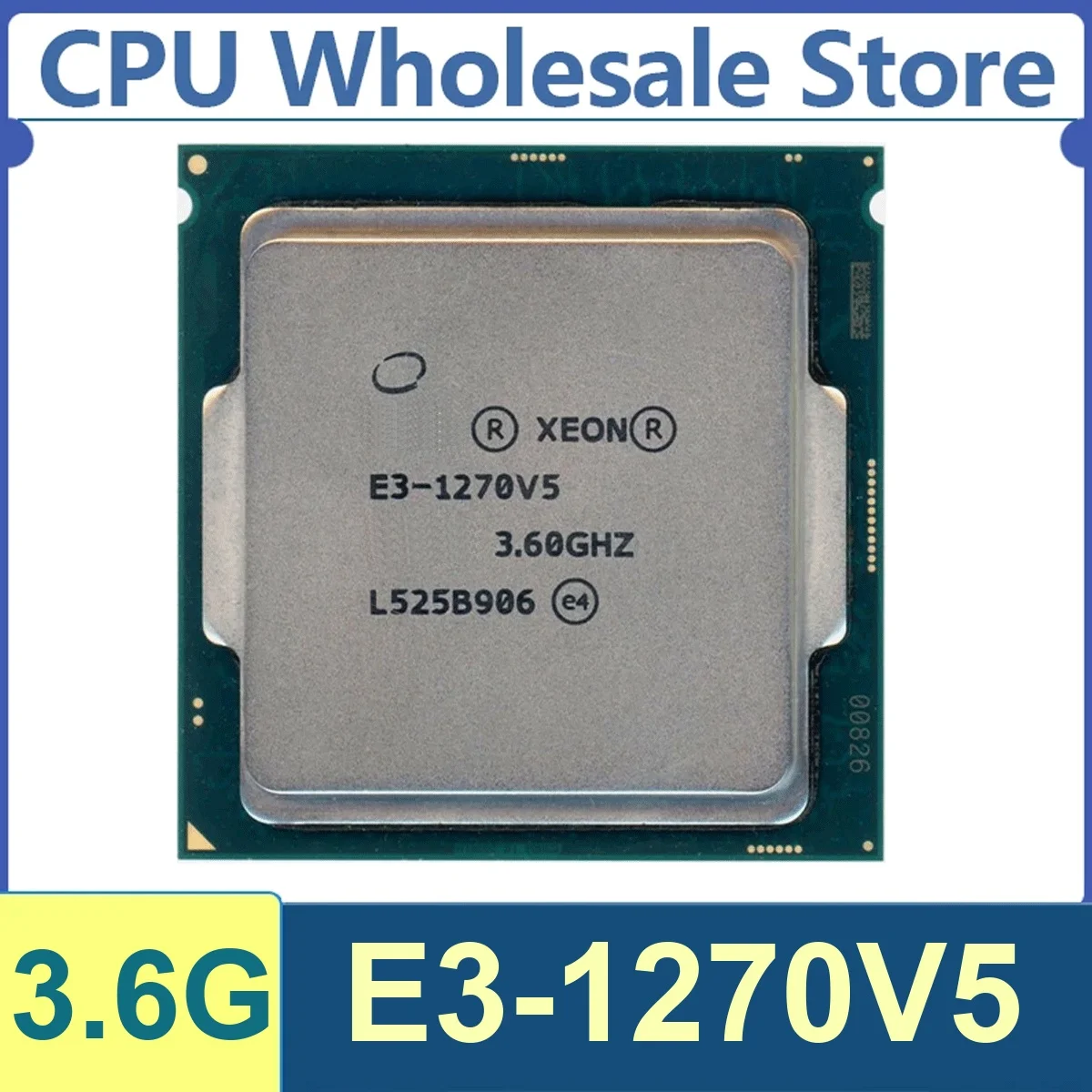 Xeon E3-1270V5 4 Kerne 8 Threads 3,6GHz 80W 8MB Cache 14nm LGA1151 SR2LL DDR4-2133 MHz Skylake
