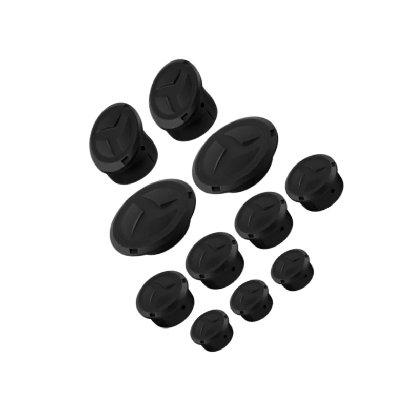 11 قطعة دراجة نارية الإطار ثقب التوصيل غطاء مجموعة الأسود استبدال أجزاء ملحق لسيارات BMW R1200 1250GS