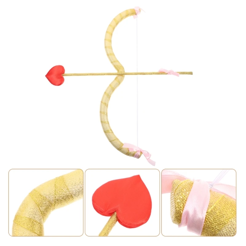 d flèches Cupidon, accessoires Costume Cupidon pour Saint-Valentin, cadeau pour femmes