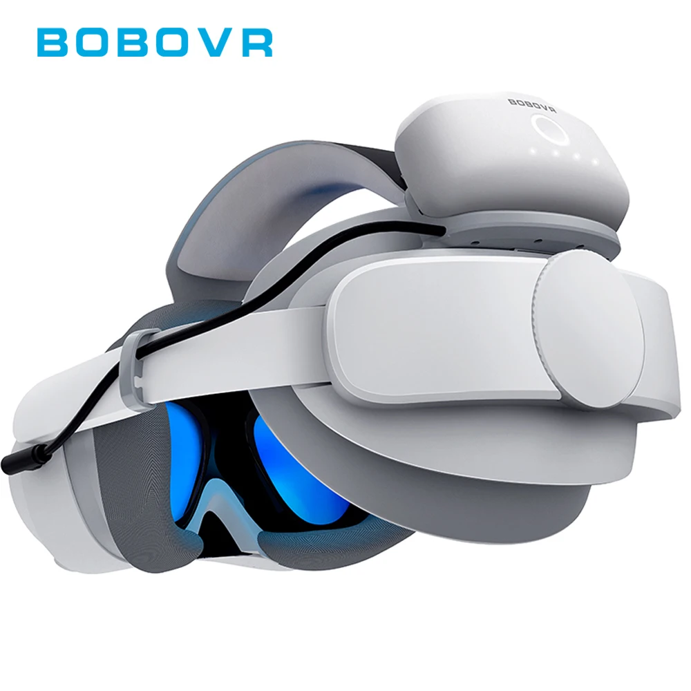 BOBOVR P4S Battery Strap For PICO 4 Ultra & Ultra Enterprise VR Headset 5200mAh Magnetic B2 Battery Pack with Honeycomb Pads