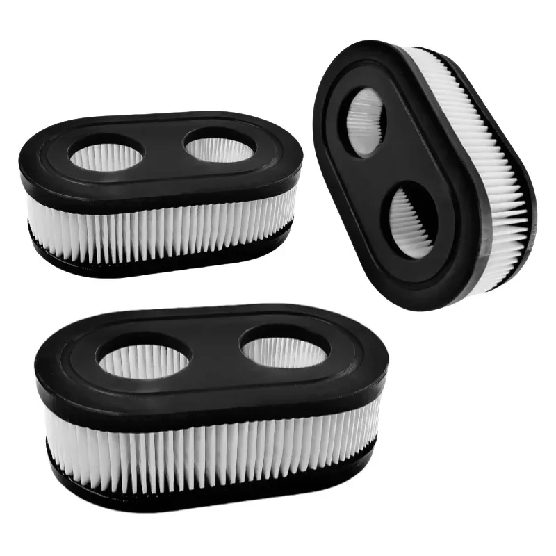 2Pcs Lawn Mower Air Filter, Air Cleaner Cartridge Replacement Filter 593260 798452 334404, Garden Grass Cutter Spare Parts