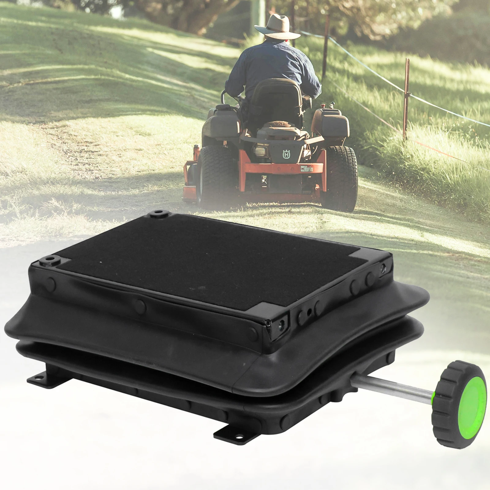 

Universal Scissor-Type Seat Suspension Base with Dust Cover, Adjustable, Suitable for Lawnmowers, Tractors, And Heavy Vehicles