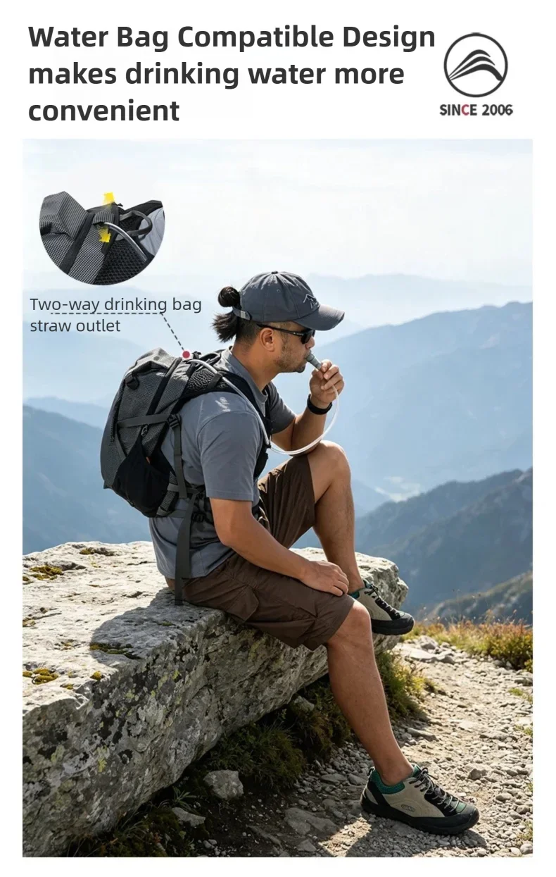 BISINNA Camping-Rucksack 20L Ultraleichter Wasserdichter Wanderrucksack für Männer und Frauen Outdoor Radfahren Reisen Klettern Tasche – Detail 9