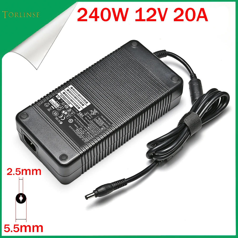 12V 20A 240W AC/DC Adapter Charger For 24Pin Pico ATX Switch Pcio PSU Car Auto Mini ITX PC High Power Supply Module ITX Z1