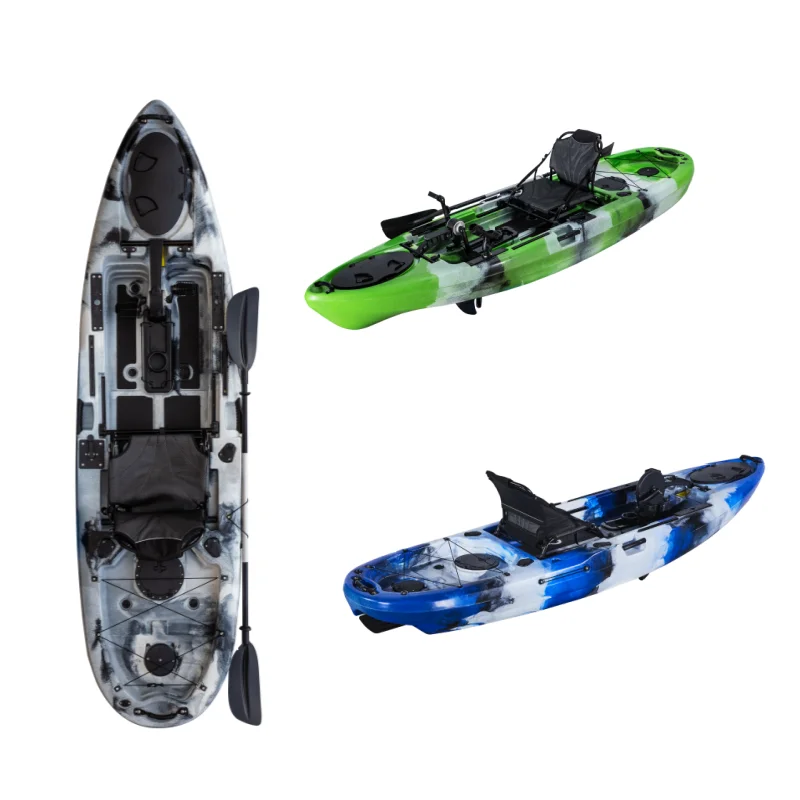 

Factory Model 10ft 3.16 Meter One Person Fishing Pedal Kayak HDPE Hull Material for River Usage at Factory Price